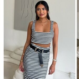 Striped Crop top